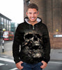 3D Rip Through Skull Unisex Hoodie 026