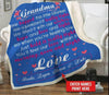 Personalized Love Grandma Premium Blanket