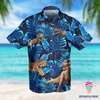 Tropical Dinosaur Hawaii Button Shirt