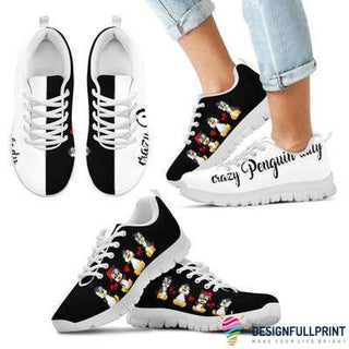 Black White Penguin Shoes Penguin Sneakers LH Penguin Lover