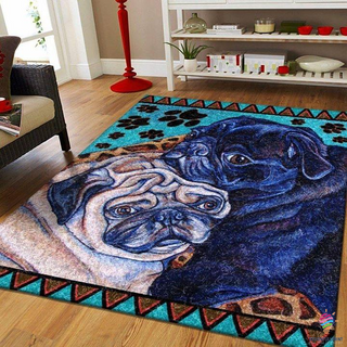 Pug Lover Pug Couple Pet Lover Gift Dog Lover Rug CH Gifts For Dog Lovers