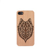 Wood Phone Case for Universal Models -Wolf Face 010 - designfullprint