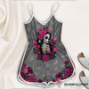 Rose Romper Rompers For Women LH Romper Dress Sexy Rompers Summer Rompers Skull Gift