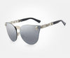 Unisex Skull Sunglasses Silver Frame - designfullprint