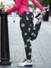 Women Elastic Skinny Sexy Sugar Skull and Daisy Leggings 012 - designfullprint