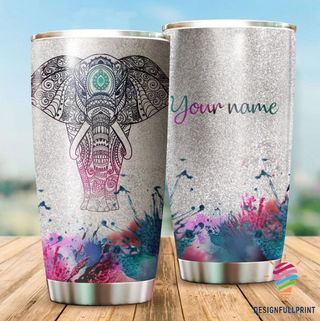Gift For Elephant Lover Mandala Elephant Tumbler CHM
