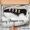 Black White Penguin Shoes Penguin Sneakers LH Penguin Lover