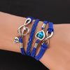 Infinity Music Note Skull Bead Bracelet