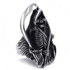 Grim Reaper Anarchy Skull Biker Ring