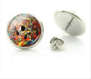 Rock Punk Skull Heart Stud Earrings