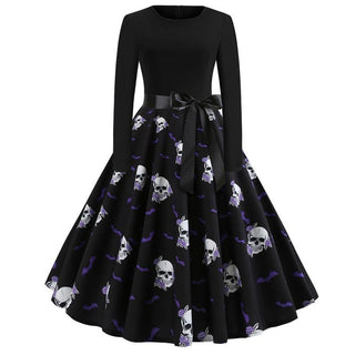 Helpurn Style Skull Party Dress