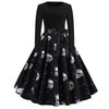 Helpurn Style Skull Party Dress