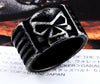 Men's Punk Biker Motorcycle Skull Skeleton Ring