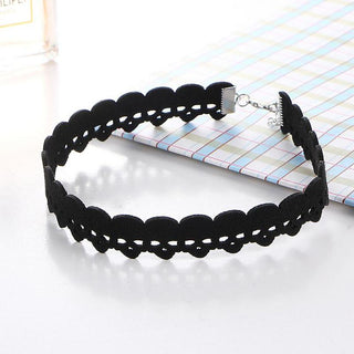 Black Velvet Skull Pattern Choker