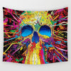 Skull and Caleveria Girl Wall Tapestry - designfullprint