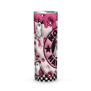 Bubble 20oz Tumbler, 3D Scream Ghost Inflated Halloween Skinny Tumbler