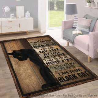 Black Cat Rug Gifts For Cat Lovers