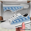 Gift For Elephant Lover Blue Elephant LowTop Canvas Shoes NHD