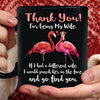 Thank You For Being My Wife Gift To My Wife Flamingo Mug Cup NH