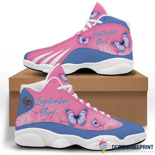 Gift For Bird Lover September Girl And Pink October Girl JD 13 Shoes HG