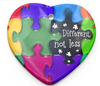 Autism Heart Ornament LH Autism Gift