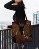 Black Cat Pattern Tote Bag HG Gifts For Cat Lovers