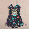 Racoon Witchcraft Eat Trash Hail Satan Rompers For Women HG
