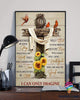 Cardinal and Sunflowers Cross I Can Only Imagine Surrounded By Your Glory Canvas LN