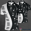Piano Notes Music Instrumental Polo Shirt NHD