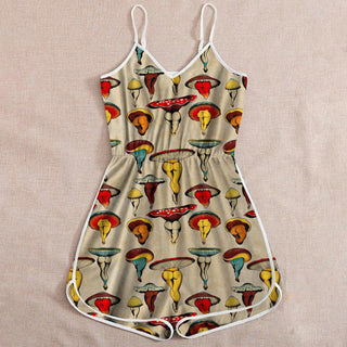 Gift for Hippie Lover Mushroom Rompers For Women - LN