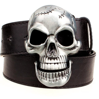Big skull metal buckle skull Belt