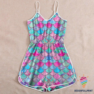 New Summer Colorful Mermaid Rompers For Women LN