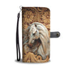 Gift For Horse Lover White Horse Phone Case Wallet HG