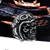 Stainless Steel Astronaut Punk Skull Rings