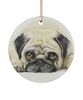 Pug 2 Ornament LH