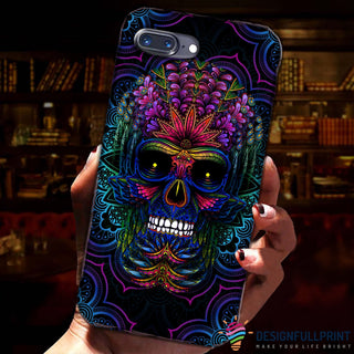 Skull Gift Skull Mandala Print Phone Case LN