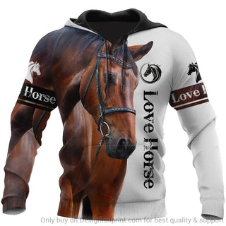 Gift For Horse Lover Brown Horse Love Horse US Unisex Hoodie LN Horse Hoodie