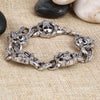 Gothic Skull Stainless Steel Charm Men Women Bracelet