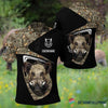 Gift For Hunting Lover Camo Boar Personalized Polo Shirt NHD