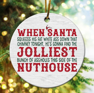 SANTA Ornament LH