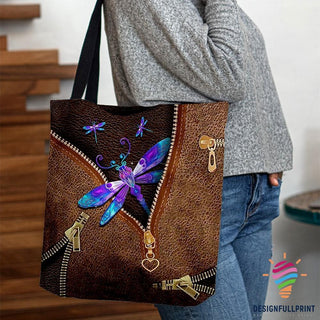 Gift For Dragonfly Lover Blue Dragonfly Love Tote Bag HG