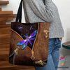 Gift For Dragonfly Lover Blue Dragonfly Love Tote Bag HG