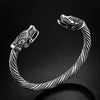 Viking Double Wolves Bracelet - designfullprint