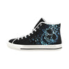 Skull Gift Gift For Butterfly Lover Blue Butterfly Skull Printed High Top Women's Shoes