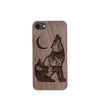 Wood Phone Case for Universal Models -Wolf Forest Crescent 009 - designfullprint