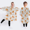 Combo Tiger Lover Gift For Kids Roar Tiger Wearable Blanket Kid Snug Hoodie