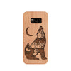 Wood Phone Case for Universal Models -Wolf Forest Crescent 009 - designfullprint