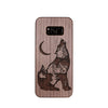 Wood Phone Case for Universal Models -Wolf Forest Crescent 009 - designfullprint