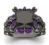 Black Skull Lord Stone Ring