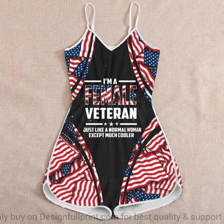 Gift For Veteran Lover Gift For Army Female Veteran Rompers For Women LN